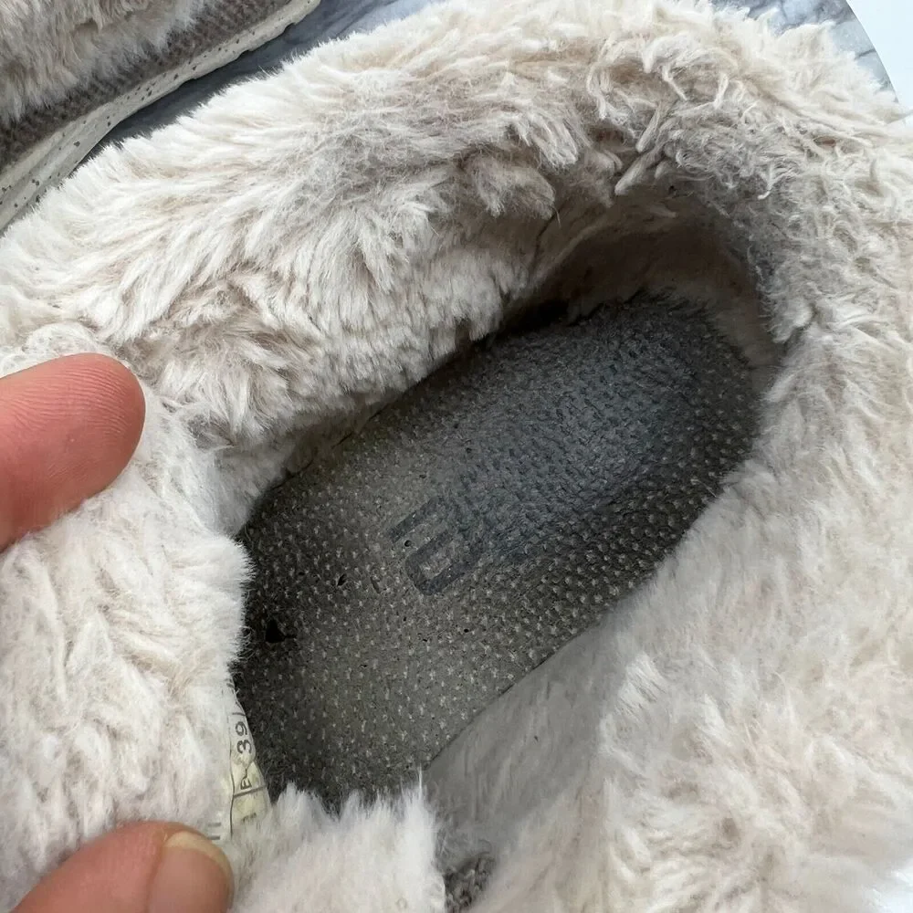 Hey Dude Women 8 Shoe Britt Nut Fur Lined Cozy Winter Bootie Convertible Mid Top